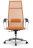 Кресло офисное МЕТТА &quot;К-7&quot; хром, прочная сетка, сиденье и спинка регулируемые, оранжевое