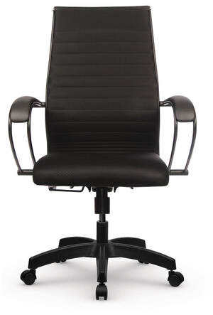 Кресло офисное МЕТТА &quot;К-19&quot; пластик, ткань-сетка, сиденье и спинка мягкие, черное