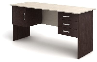 Стол 2-тумбовый (3 ящика + дверка) СК29