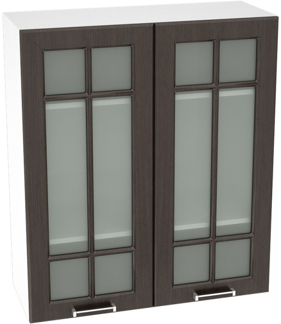Шкаф верхний высокий со стеклом с 2 створками ШВС809 Прага