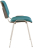 Стул для персонала и посетителей BRABIX &quot;Iso CF-001&quot;, хромированный каркас, кожзам бирюзовый, 531427