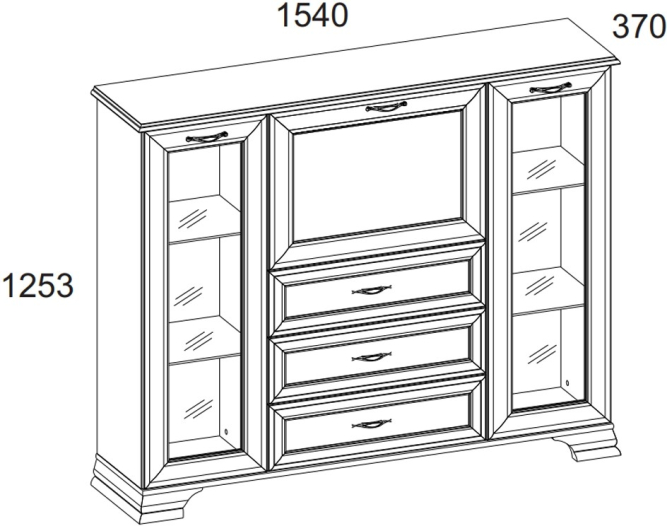 Тумба 2V1D3S Тиффани ANREX