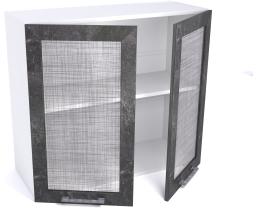 Шкаф Дублин ШСТ-80 2-х дверный навесной со стеклом