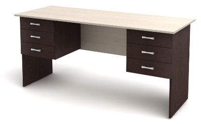 Стол 2-тумбовый 6 ящиков СК28