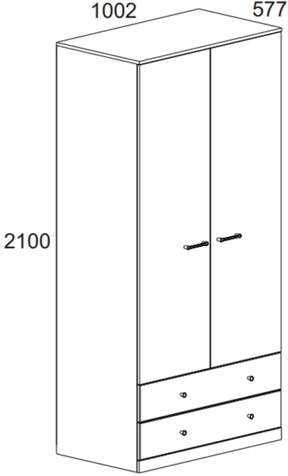 Шкаф 2DG2S JAGGER