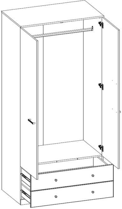 Шкаф 2DG2S JAGGER