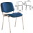Стул для персонала и посетителей BRABIX &quot;Iso CF-001&quot;, хромированный каркас, кожзам синий, 531428