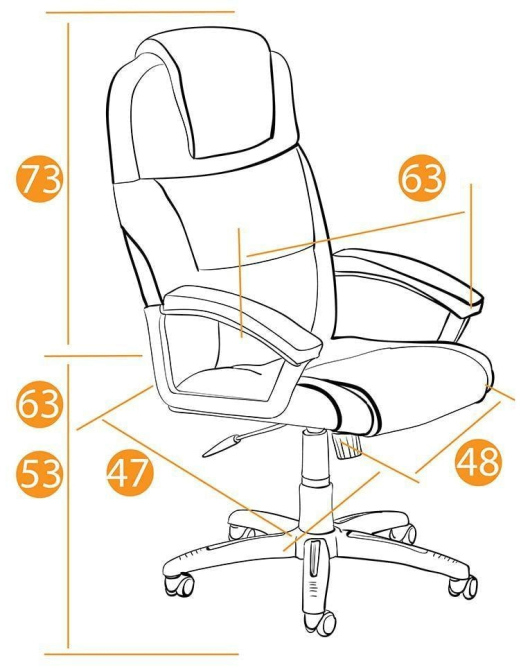 Кресло BERGAMO (хром) кож/зам, бежевый, 36-34