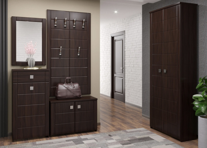 Вешалка Изабель ИЗ-80 орех темный