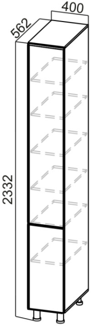 Пенал П400г (глухой) Модерн Нью