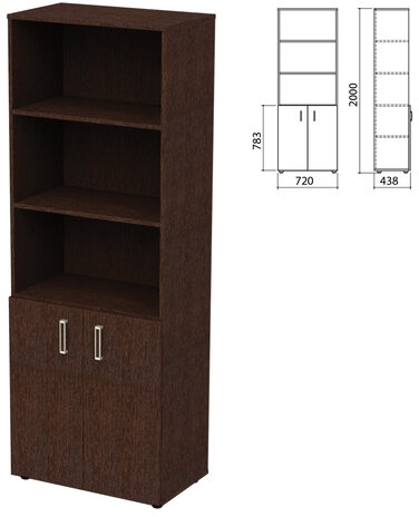 Шкаф полузакрытый Приоритет  4 полки