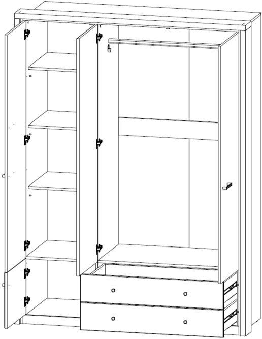 Шкаф 3DG2S Z JAGGER
