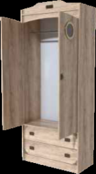 Шкаф 2-х створчатый Мираж-1, секция №6