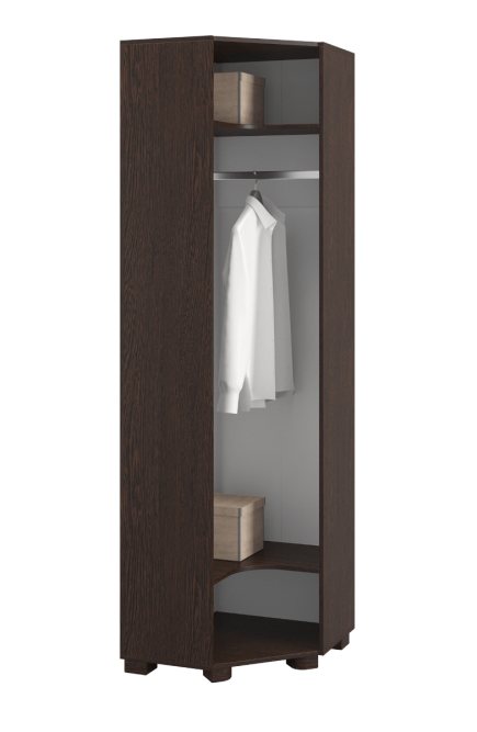 Шкаф угловой с зеркалом «Монблан» МБ-20К венге