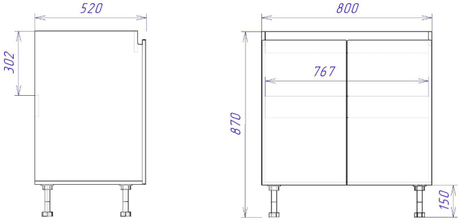 Стол СМ-80 Женева (ЛДСП)