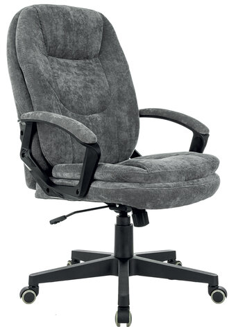 Кресло офисное BRABIX PREMIUM &quot;Trend EX-568&quot;, велюр, серое, 533013