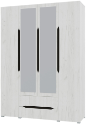 Шкаф 4-х створчатый с 2-мя ящиками Вега (Горизонт)