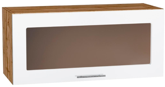 Шкаф верхний горизонт. со стеклом Кухня Валерия ШВГС 800 (глянец)