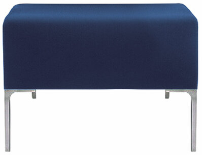 Пуф &quot;Хост&quot; М-43, 620х620х450 мм, экокожа, темно-синий