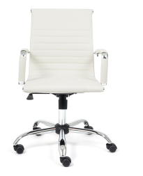 Кресло URBAN-LOW кож/зам, белый, 36-01