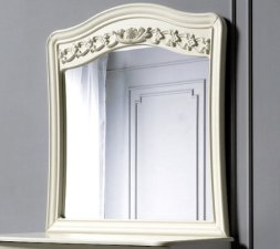 Подзеркальник с зеркалом на комод Азалия Эмаль