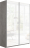 Шкаф-купе Прайм 2-х дверный (Стекло белое) Бетон