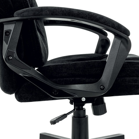 Кресло офисное BRABIX PREMIUM &quot;Trend EX-568&quot;, велюр, черное, 533014