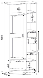 Шкаф Стефани 2