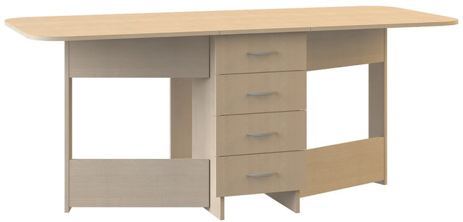 Стол-книжка с ящиками Глория 606