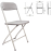 Стул складной для дома и офиса BRABIX &quot;Golf CF-002&quot;, серый каркас, пластик серый, 531564