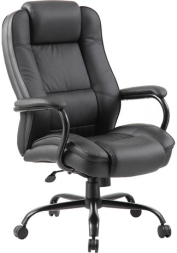 Кресло офисное BRABIX PREMIUM &quot;Heavy Duty HD-002&quot;, усиленное, НАГРУЗКА до 200 кг, экокожа, 531829