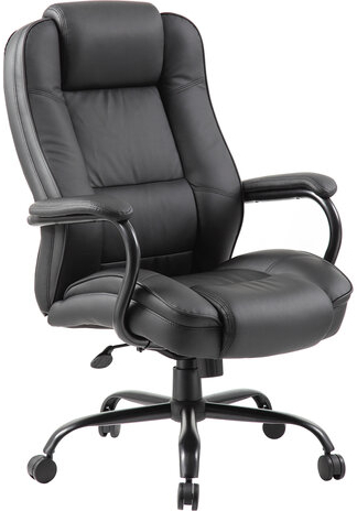 Кресло офисное BRABIX PREMIUM &quot;Heavy Duty HD-002&quot;, усиленное, НАГРУЗКА до 200 кг, экокожа, 531829