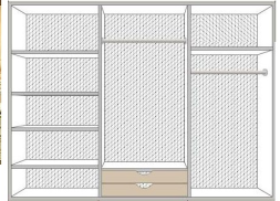 Шкаф ОЛЬГА 6-ти дверный