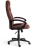 Кресло DRIVER флок/ткань, коричневый, 6/24