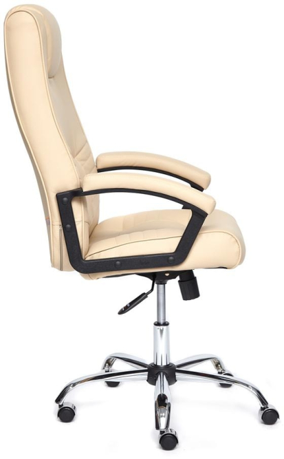 Кресло MAXIMA Хром кож/зам, бежевый, 36-34