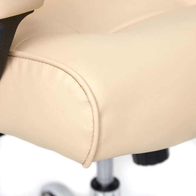 Кресло MAXIMA Хром кож/зам, бежевый, 36-34