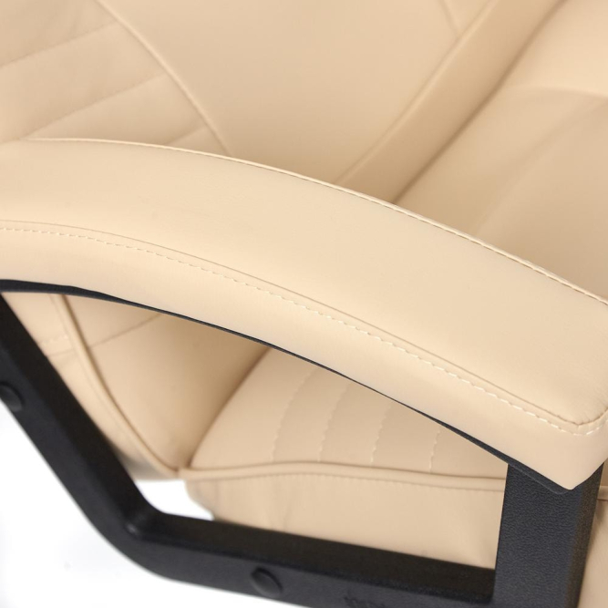 Кресло MAXIMA Хром кож/зам, бежевый, 36-34