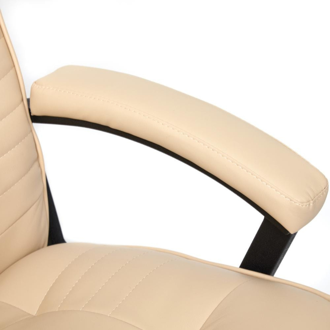 Кресло MAXIMA Хром кож/зам, бежевый, 36-34