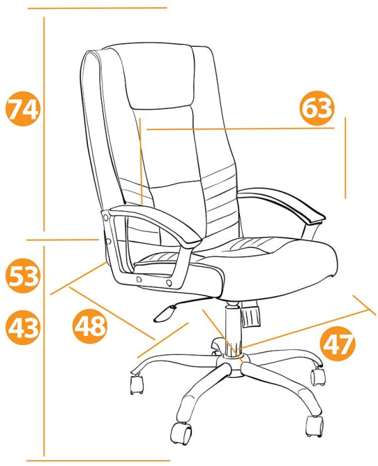 Кресло MAXIMA Хром кож/зам, бежевый, 36-34