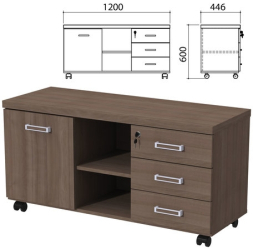 Тумба-креденция &quot;Приоритет дверь, 3 ящика