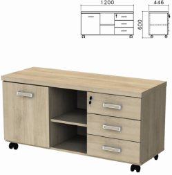 Тумба-креденция &quot;Приоритет дверь, 3 ящика