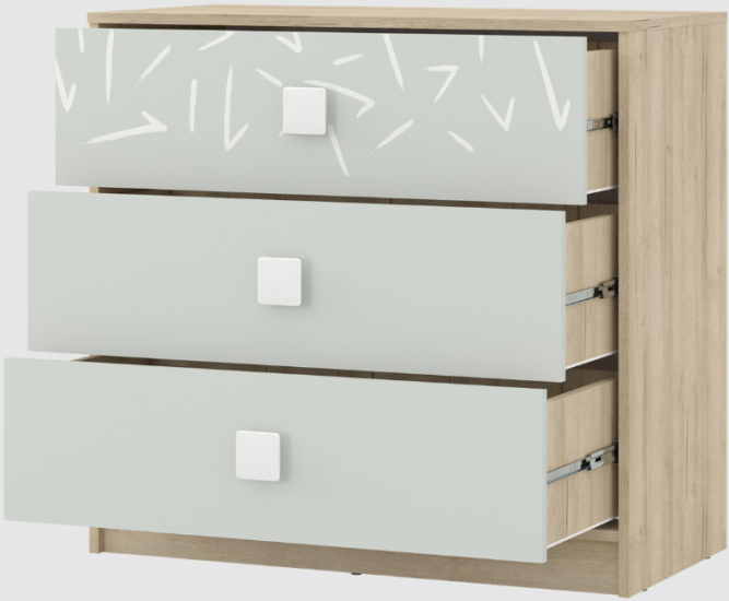 Комод с тремя ящиками Микки