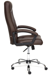 Кресло MAXIMA Хром кож/зам, коричневый, 36-36
