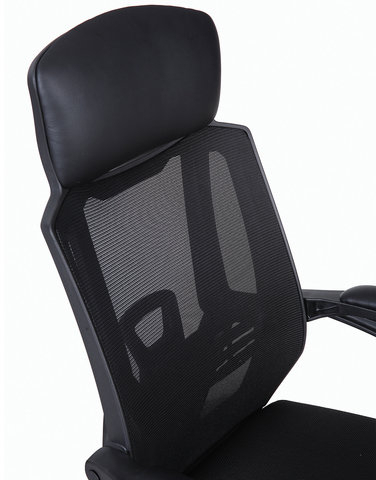 Кресло офисное BRABIX &quot;Nexus ER-401&quot;, с подголовником, черное, 531835