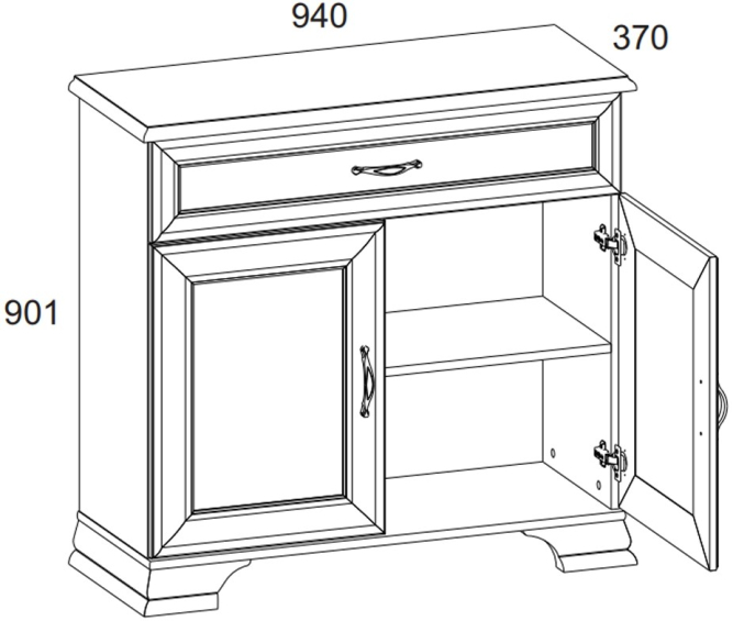Тумба 2D1S Тиффани ANREX
