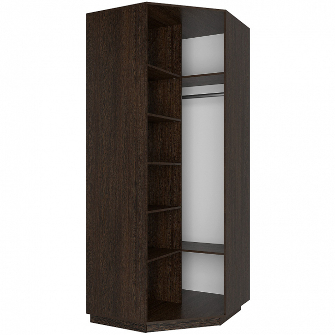 Шкаф-купе Экспресс Угловой ( Зеркало) Венге