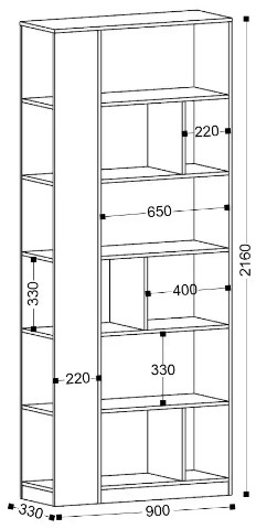 Стеллаж Нильс 4
