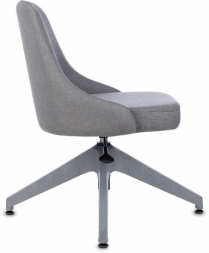 Кресло для приемных и переговорных CH-340GLZ, ткань, серое, 1923860