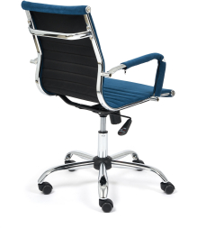 Кресло URBAN-LOW флок , синий, 32