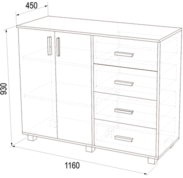 Комод К-16 (Аквилон)